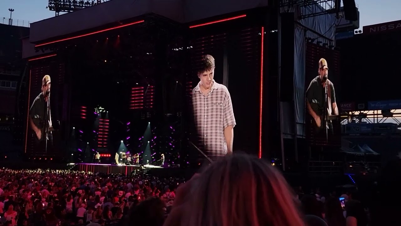 Rodney Atkins and his son who inspired the song 20 years ago. 