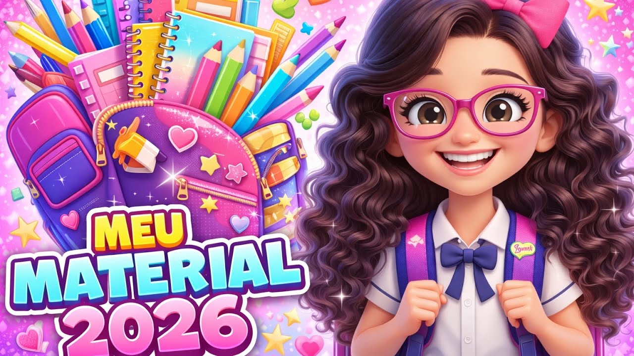Organizando meu material escolar de 2026 #picotesdalili #voltasasaulas #materialescolar #2026 