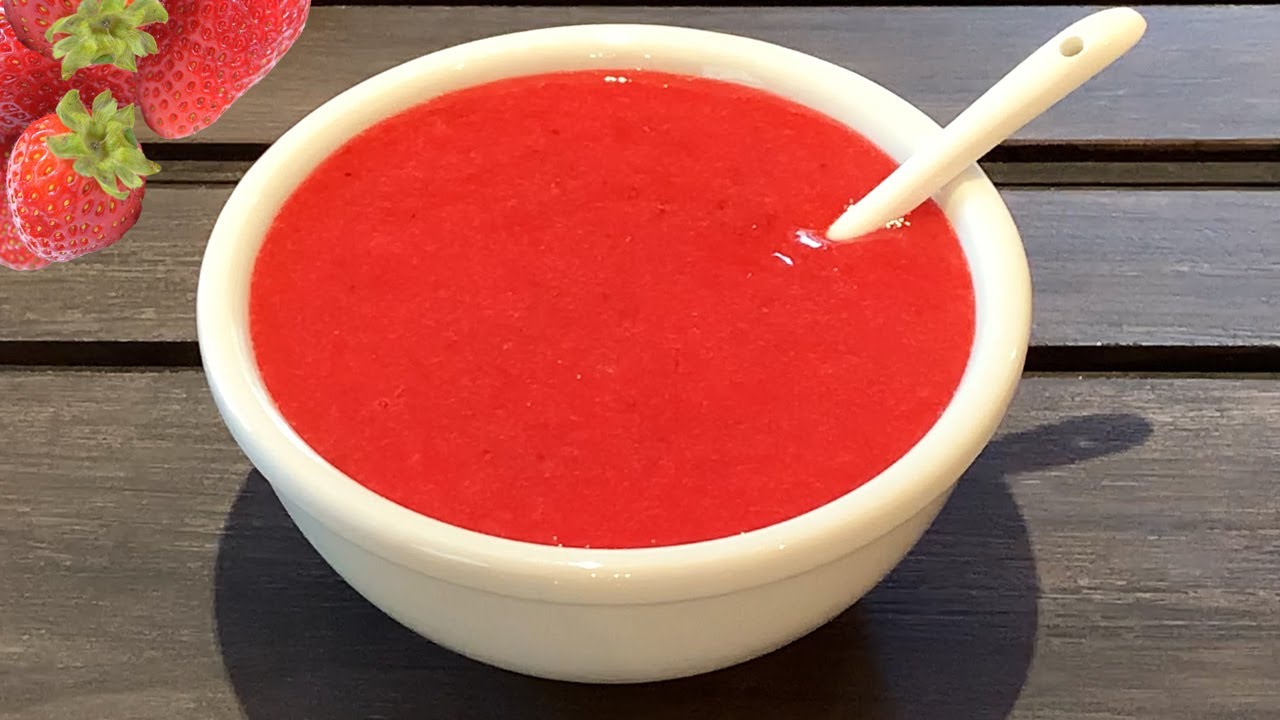 Coulis de fraise en 10 minutes