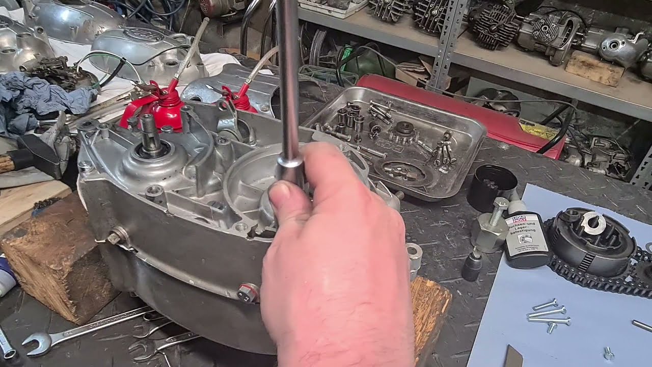 Puch 125 SV Motor aufbau