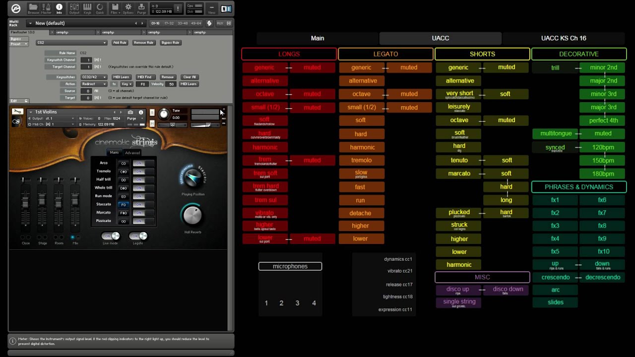 FlexRouter - Flexible Keyswitch Multiscript for Kontakt 5 - Screencast