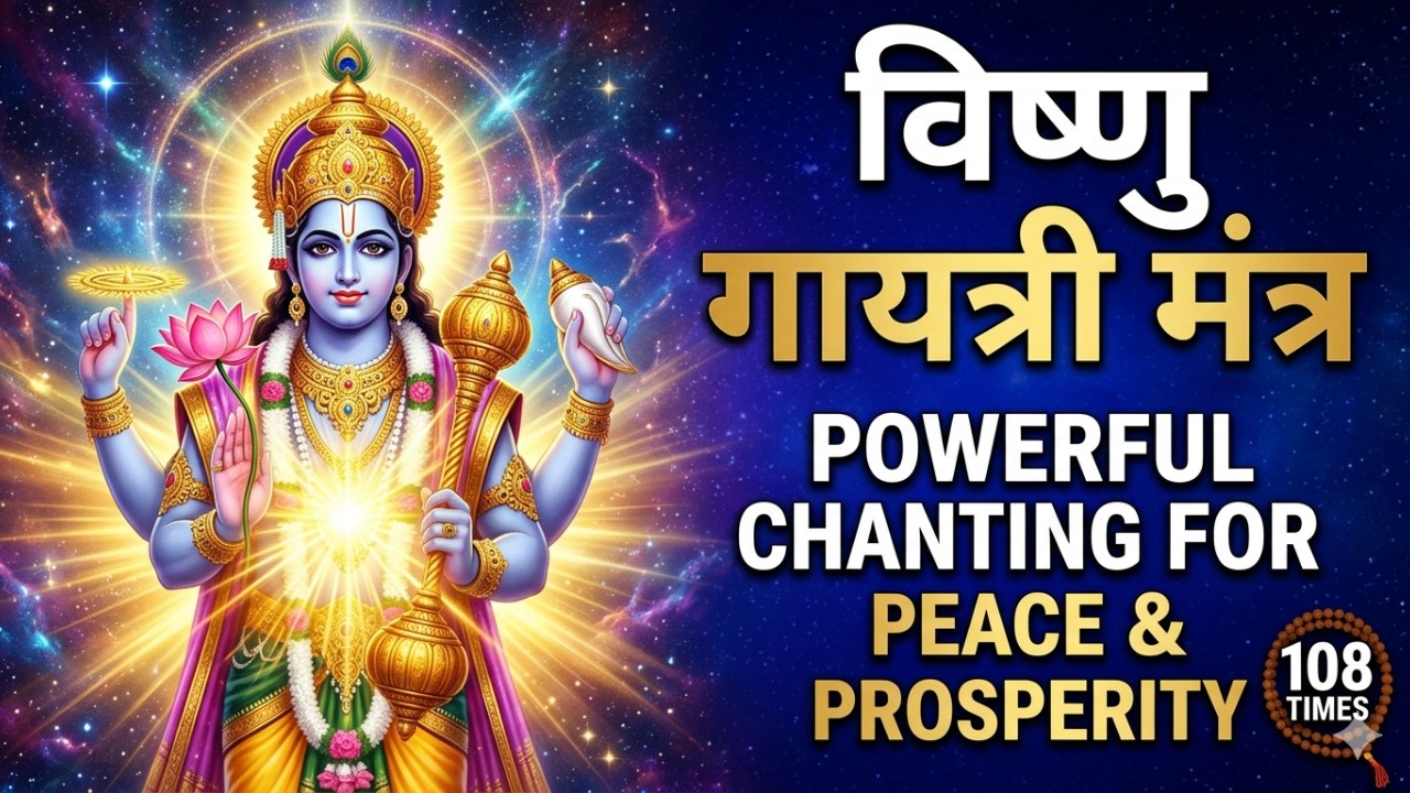 Vishnu Gayatri Mantra 108 Times for Positive Energy & Protection