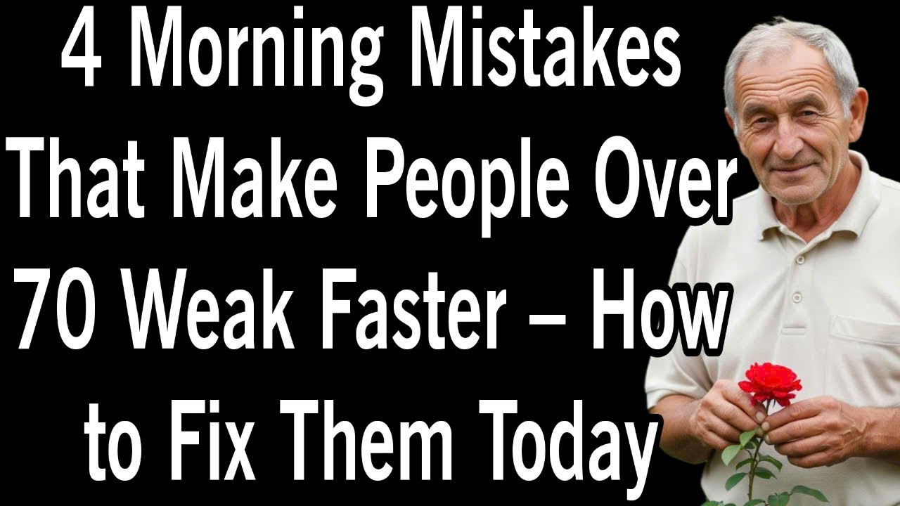 4 Morning Mistakes That Make People Over 70 Weak Faster &ndash; How to Fix Them Today