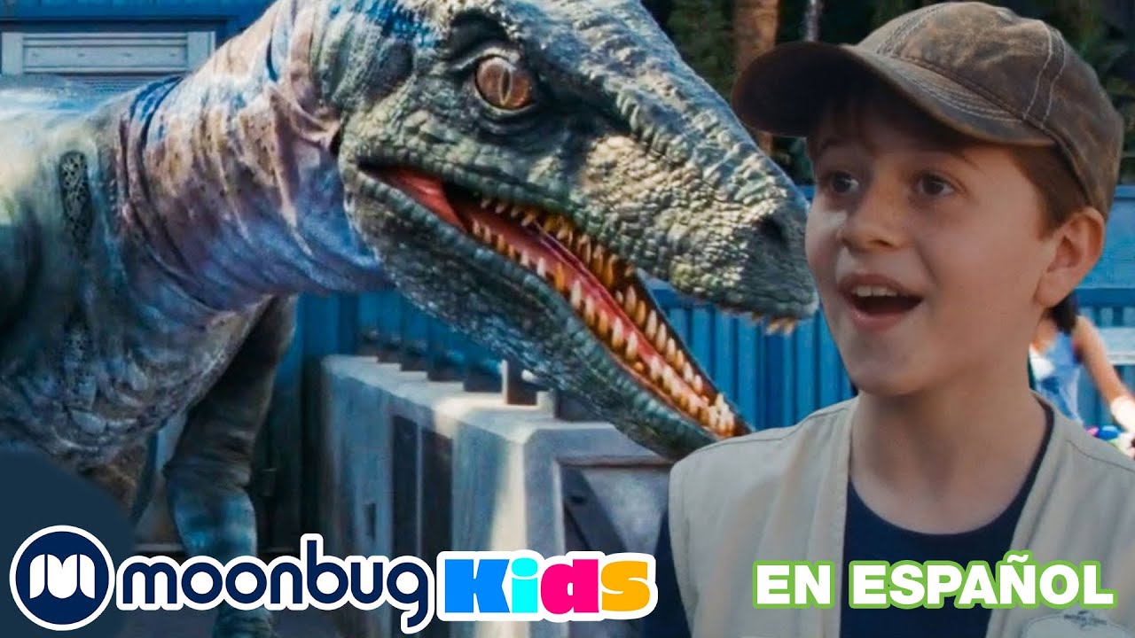 Parque tem&aacute;tico de dinosaurios para ni&ntilde;os con Indominus Rex, T-Rex y Raptor | Moonbug Kids