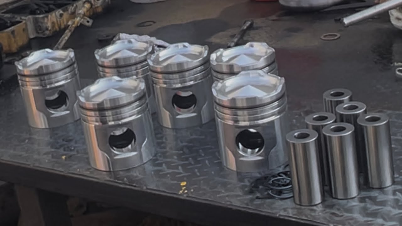 installing piston rings #automobile #mechanic #heavyequipment #excavator #engineering #travel 