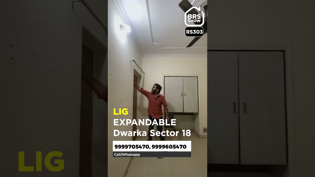 DDA LIG Flat for rent in DDA Society in Dwarka Sector 18 nearby Metro & Market | BRS SHOW RS303