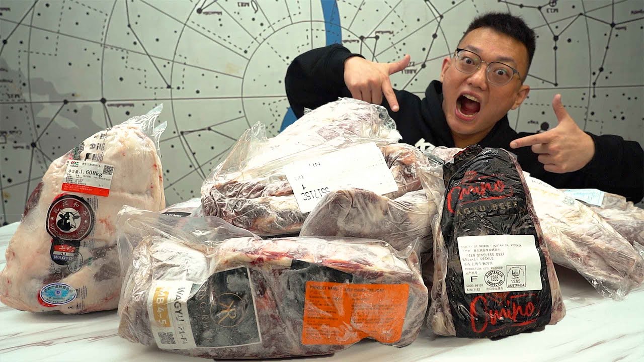 14塊肉，45斤！ 8000元！買滿整整一冰櫃的牛肉？史上最全的牛肉測評（上）【加油小軍哥】