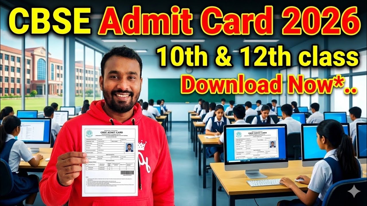 CBSE Admit Card 2026 విడుదల 🔥| Class 10 & 12 Admit Card Download Process Telugu🤝 | CBSE Exams.#cbse 