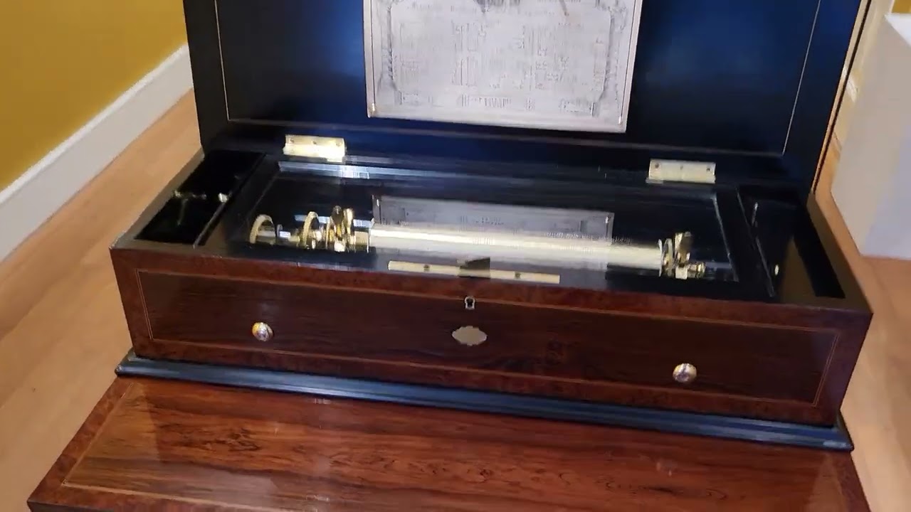 Listen to this fine interchangeable music box made by Bremond circa 1870.