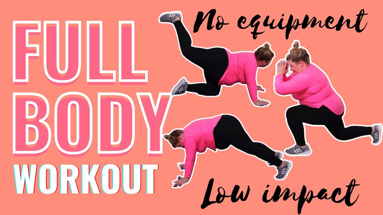 Plus Size HIIT FULL BODY / Low Impact / No Jumping Home Workout / Senior & Disability Friendly