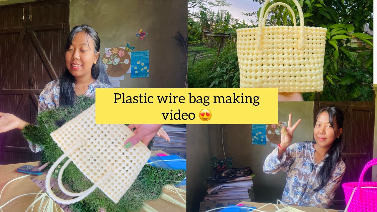 Plastic wire bag semba #manipuri #2024 #wirebag #makingbag #subscribemychannel ￼