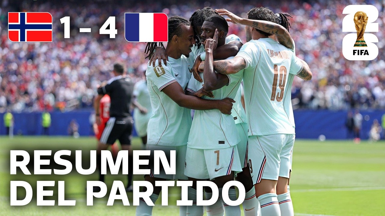 NORUEGA vs FRANCIA (1-4) | RESUMEN COMPLETO, GOLES Y HIGHLIGHTS | Mundial 2026