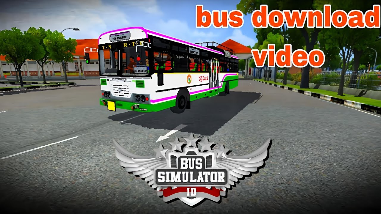 Bus simulator Indonesia game TSRTC and APSRTC palle vellugu bus mod download video in Telugu 