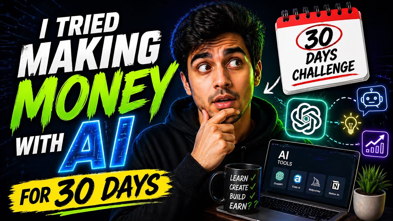 Я пытался зарабатывать деньги с помощью ИИ в течение 30 дней #ai #money #youtube #viral