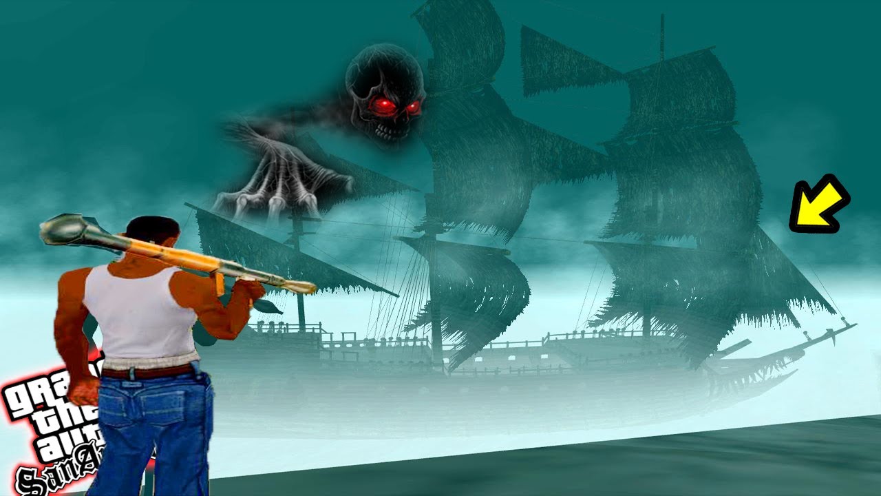 نصيحة!!! لا تقترب أبدا من سفينة الاشباح هذه في قراند سان اندرياس GTA San Andreas Ghost Ship