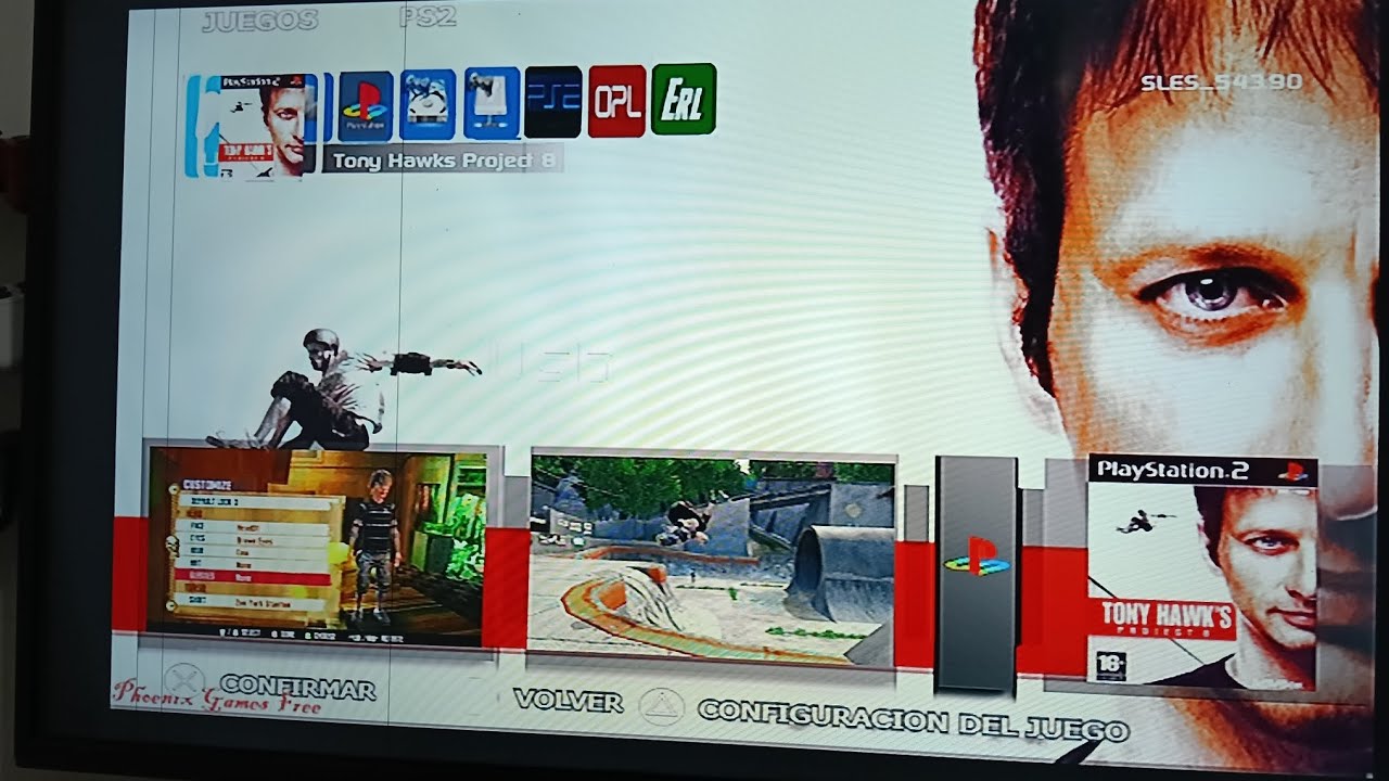 Disco duro 500 GB para Playstation 2 con juegos al gusto probando Tony hawk project 8 