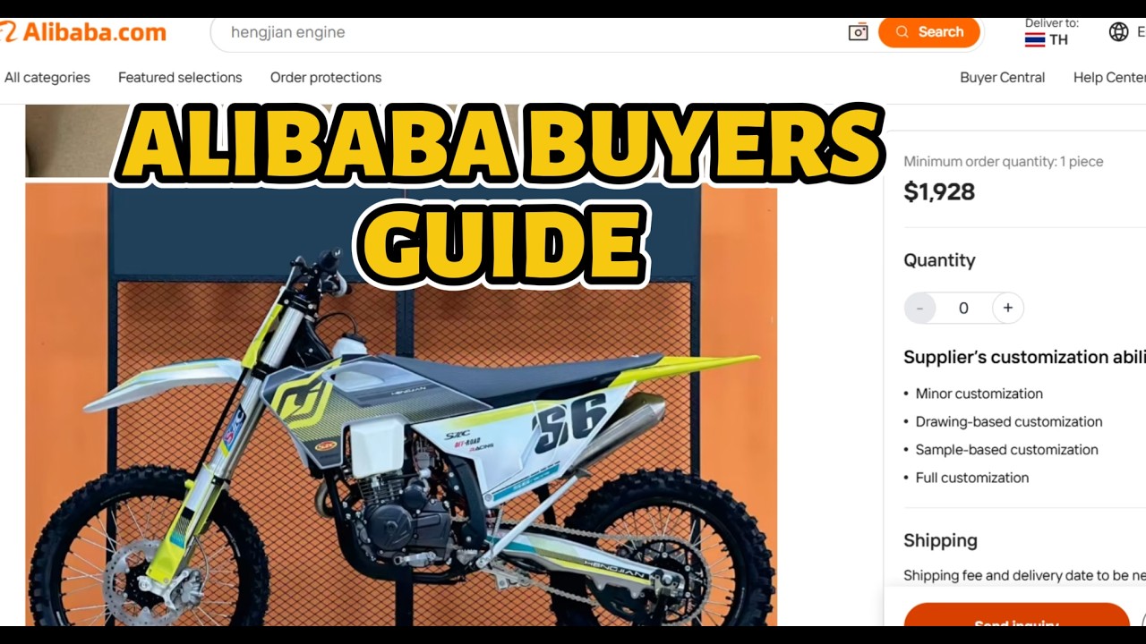 How to buy a motorcycle on Alibaba without getting scammed