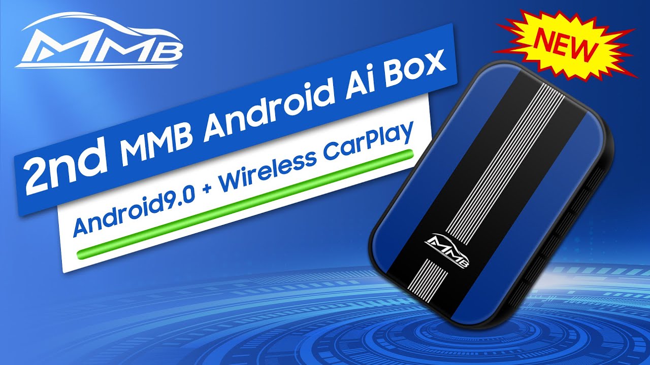 NEW 2nd MMB Android9.0 CarPlay AI BOX with Split Screen and Wireless CarPlay
