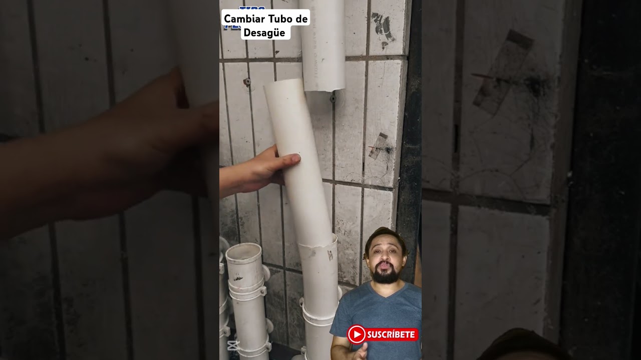 Como Reparar Tuber&iacute;a de Desag&uuml;e de PVC en Casa #plomeria #pvc #mantenimiento