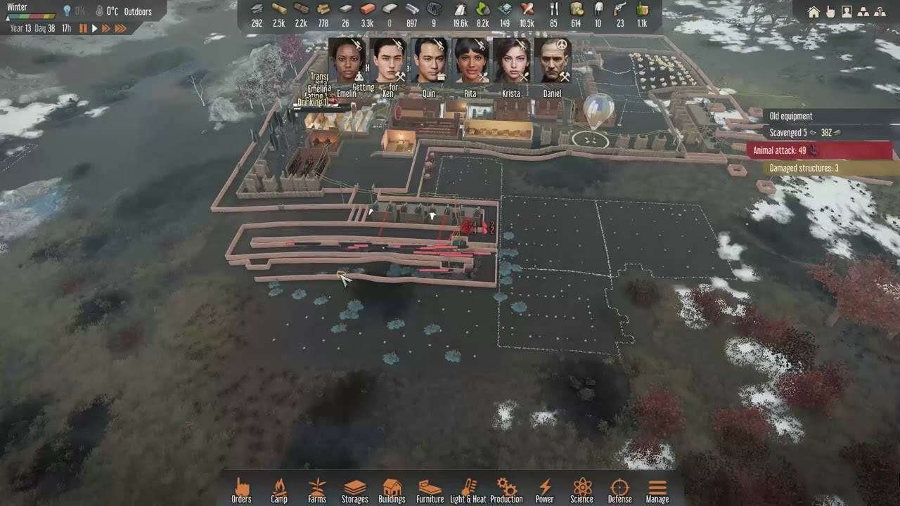 Stranded Alien Dawn Shrieker attack - automated defenses only...