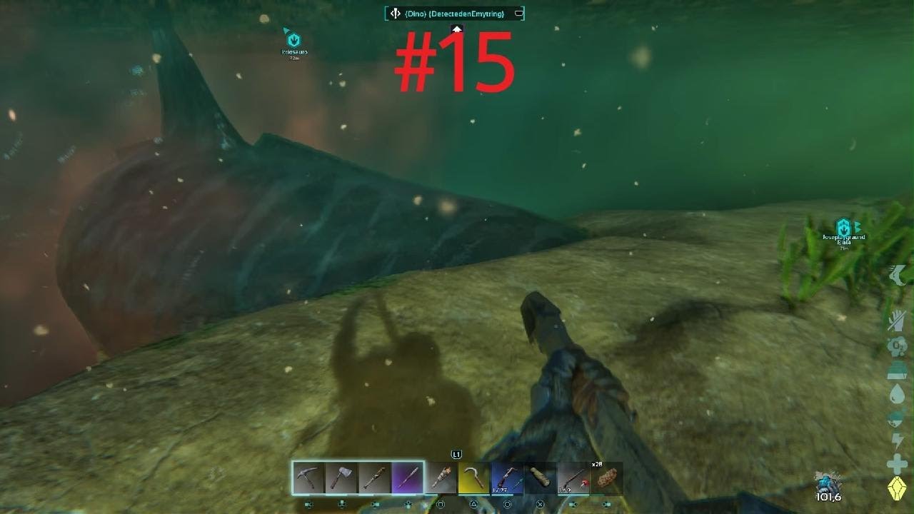 A la caza del megalodon alfa ARK#15