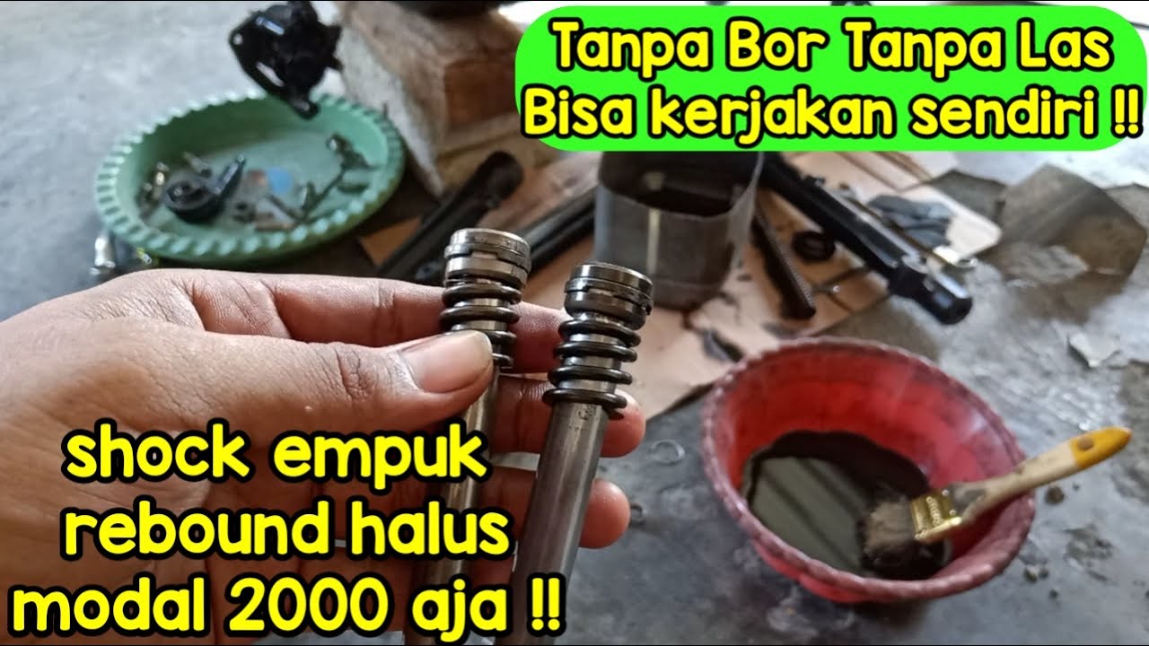 Cara membuat shock depan empuk dan rebound halus #beat #vario #vario125 #vario150