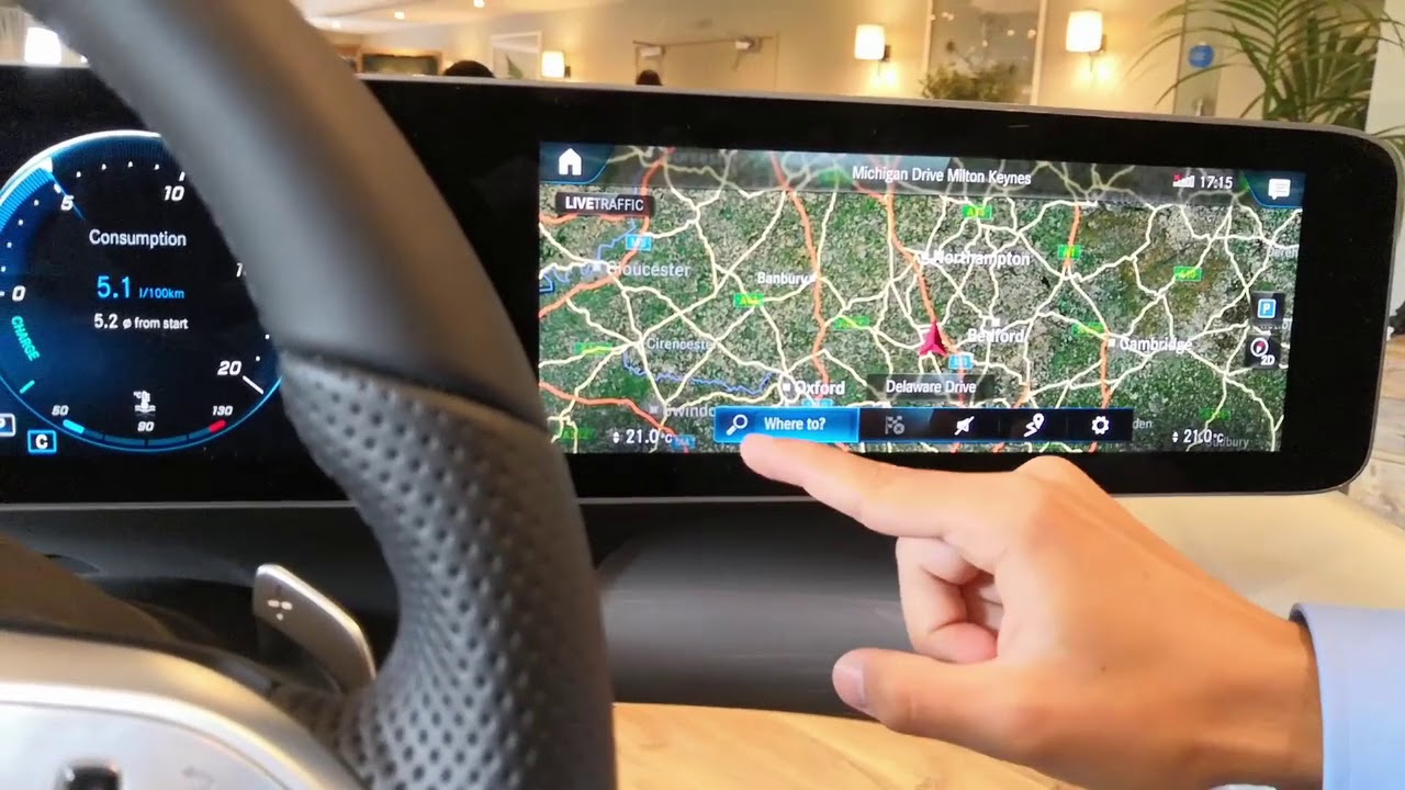 Mercedes A-Class digital interface: MBUX