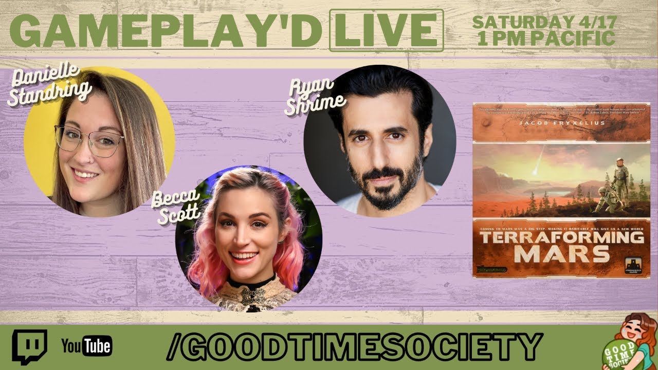 Terraforming Mars Live Playthrough | Becca Scott, Danielle Standring, Ryan Shrime