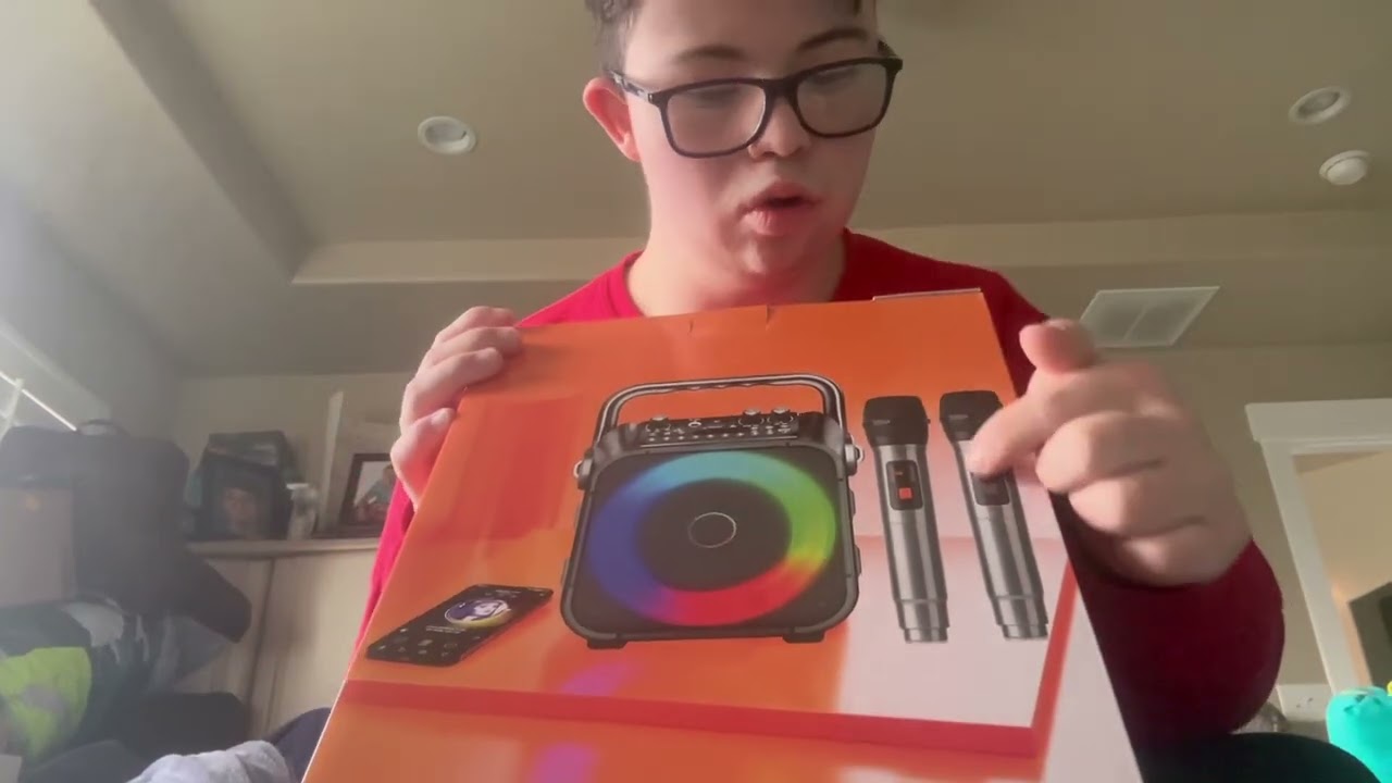 On box PZ mask project zorgo and and karaoke  and my vlog camera