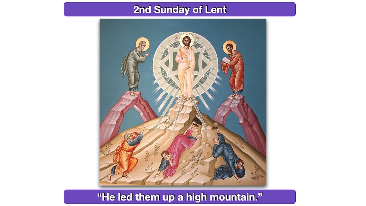 Listen to him.  Homily for the 2nd Sunday of Lent, Year B.