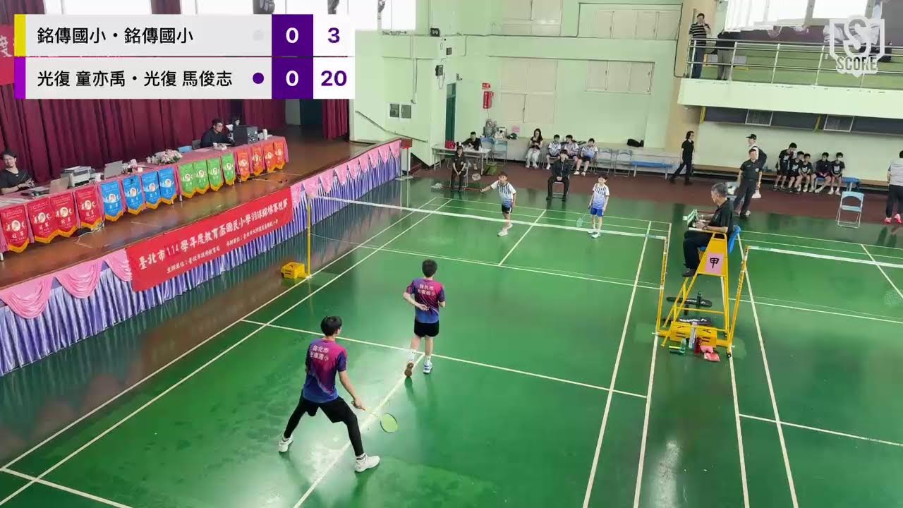不指定：銘傳國小/銘傳國小 VS 光復 童亦禹/光復 馬俊志
