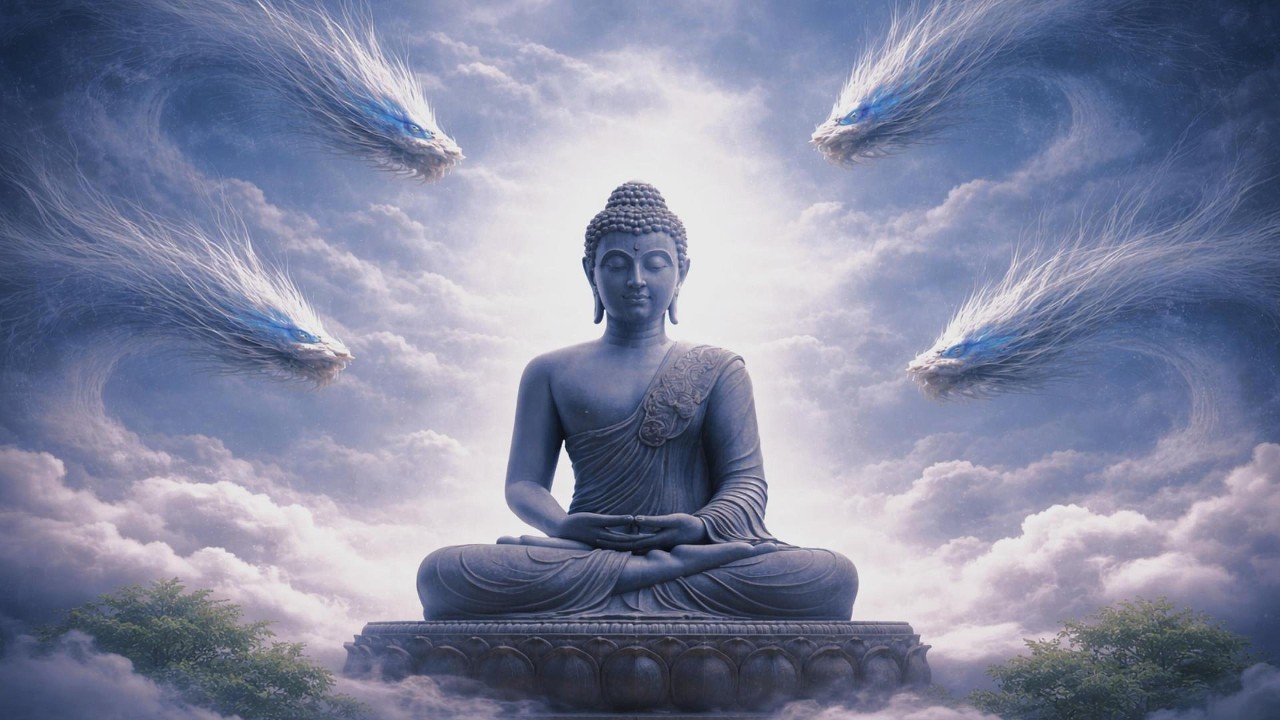 Guardian Dragons - 10 Minutes of Celestial Peace | Buddha Meditation