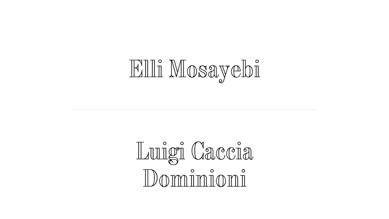 Elli Mosayebi (EMI Architekten) x Luigi Caccia Dominioni ; The Difficult Double