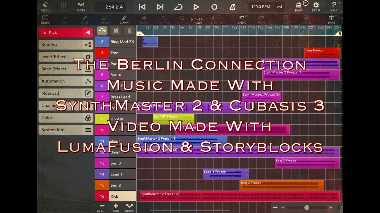 The Berlin Connection - Music by SynthMaster 2 & Cubasis 3 - Video by LumaFusion & Storyblocks