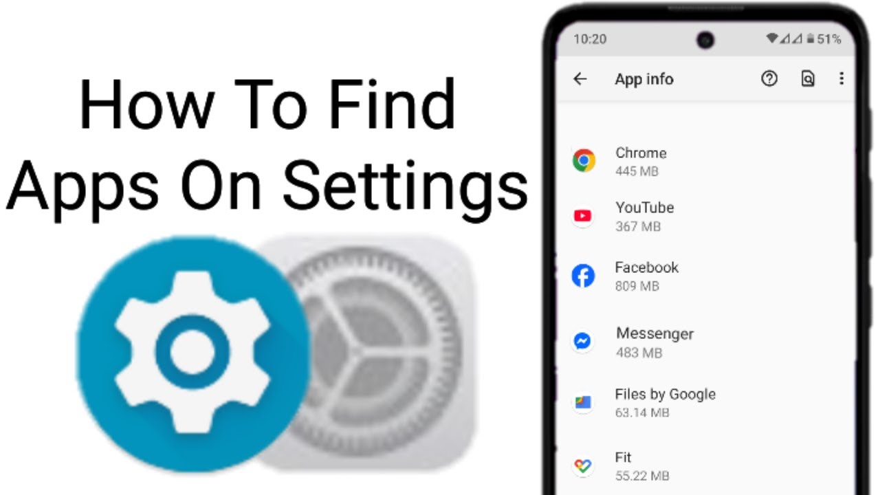 how to find apps in settings || Locate the App Info option in any Android phone's settings.