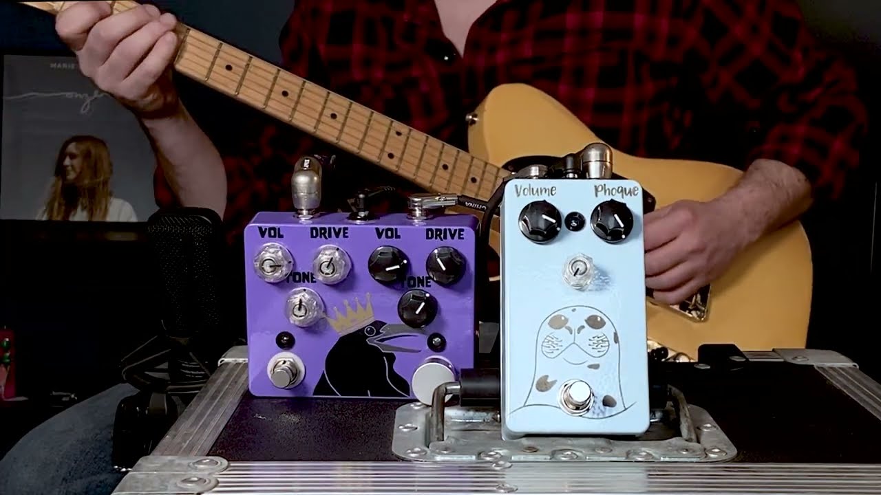 SUHR Badger & GUPTECH pedals (Noodling with Phoque Face Fuzz & Queen of Crow - OD)
