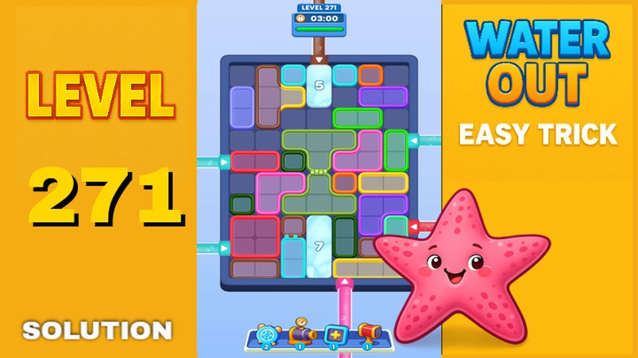 Water Out Puzzle Level 271 – Easy Solutions