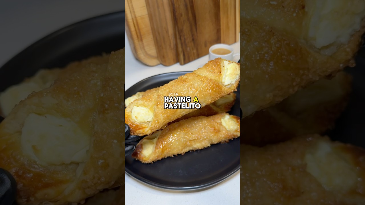 Authentic Cuban Pastelito de Queso (Cream Cheese Pastries) 🇨🇺🔥 recipe (description) ↗️ #pastries