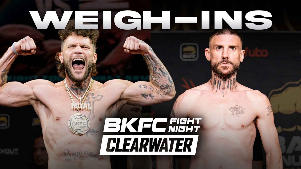Weigh In: BKFC FIGHT NIGHT CLEARWATER REBER vs STREET | LIVE!