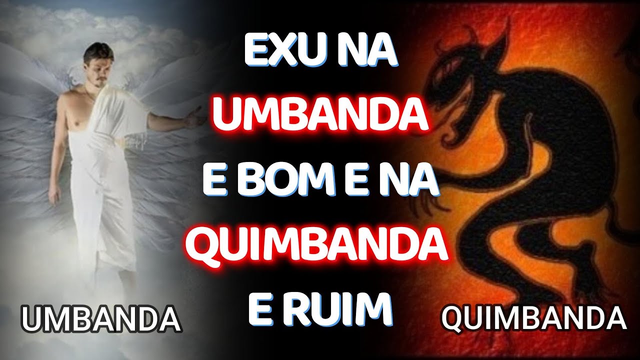 Na UMBANDA🔴 exu e bom e na QUIMBANDA❌ exu e mal