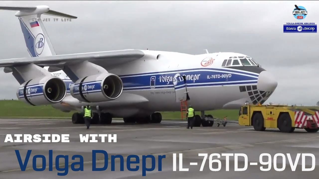 Airside with: Volga Dnepr - IL76-TD-VD @ EGNX