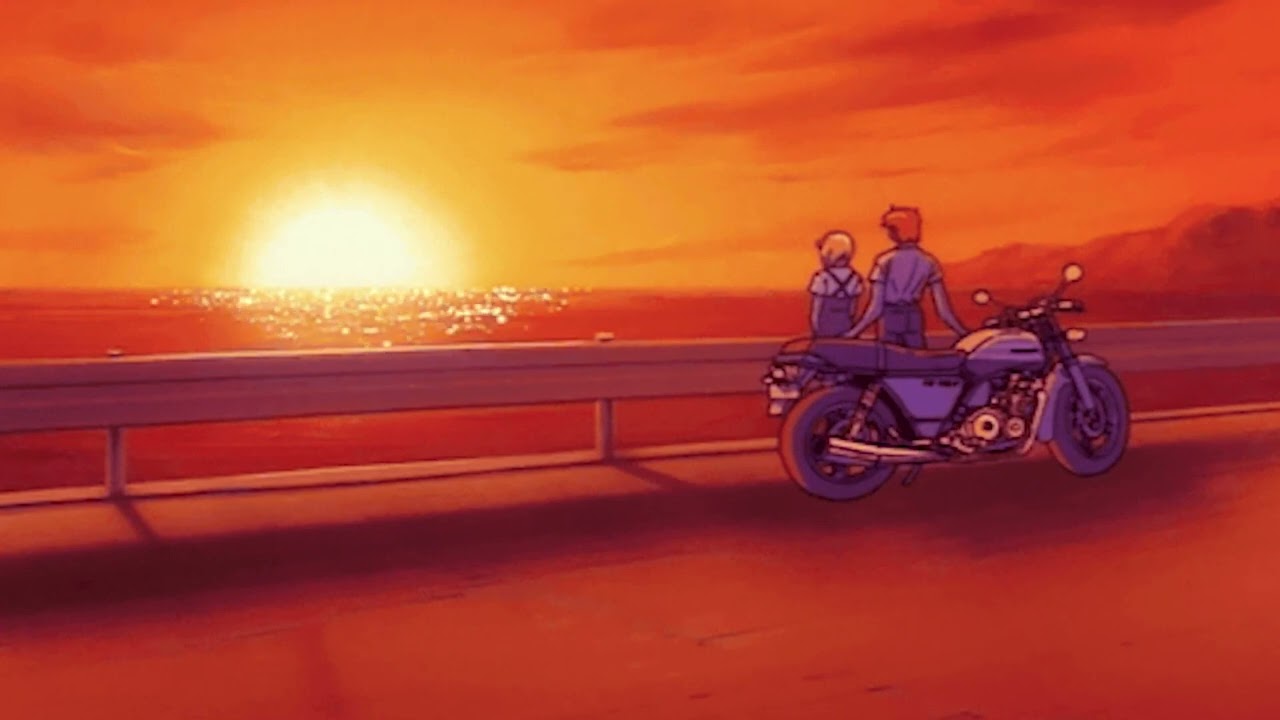 Watching the Sunset - Aesthetic Anime Background Video Loop
