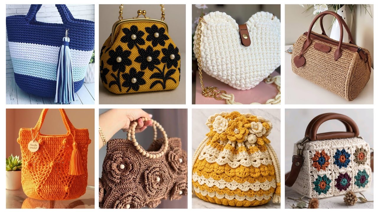Beautiful Stunning Crochet Bags Designs for girls | Crochet purses