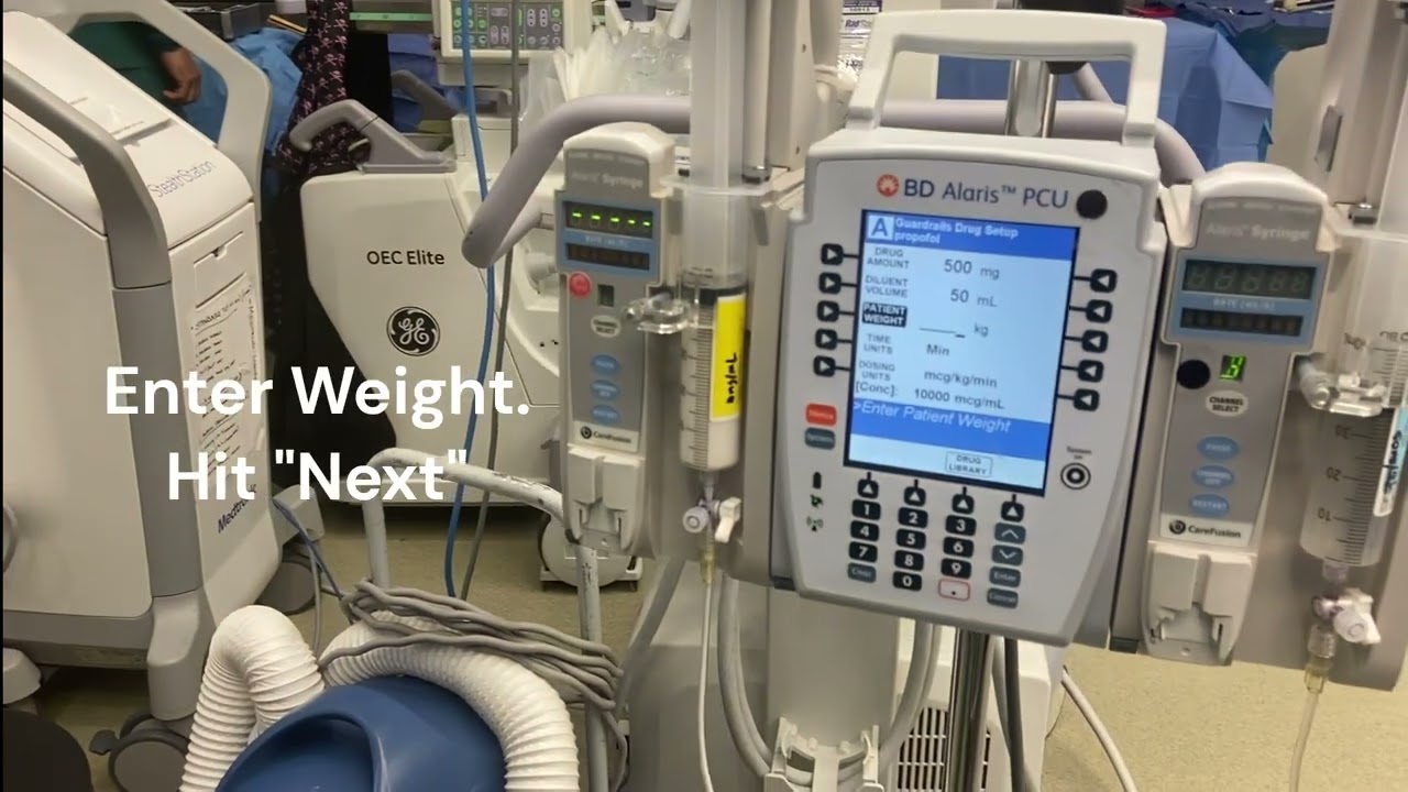 Alaris Syringe Pump Setup