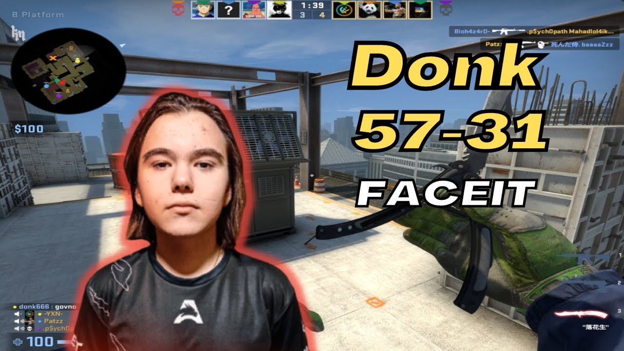 16yo 5189 ELO | Spirit Academy donk (57-31) （vertigo) | FACEIT ranked | Mar 23, 2023