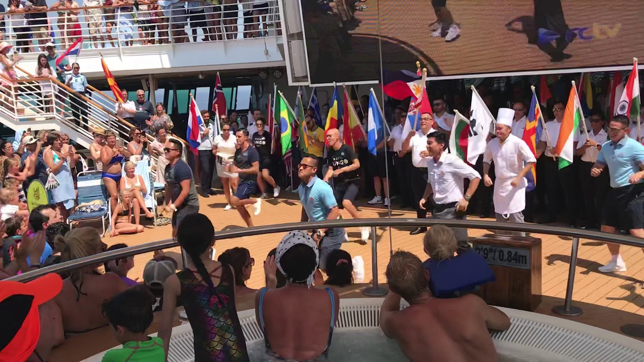 Jewel of the seas flags parade