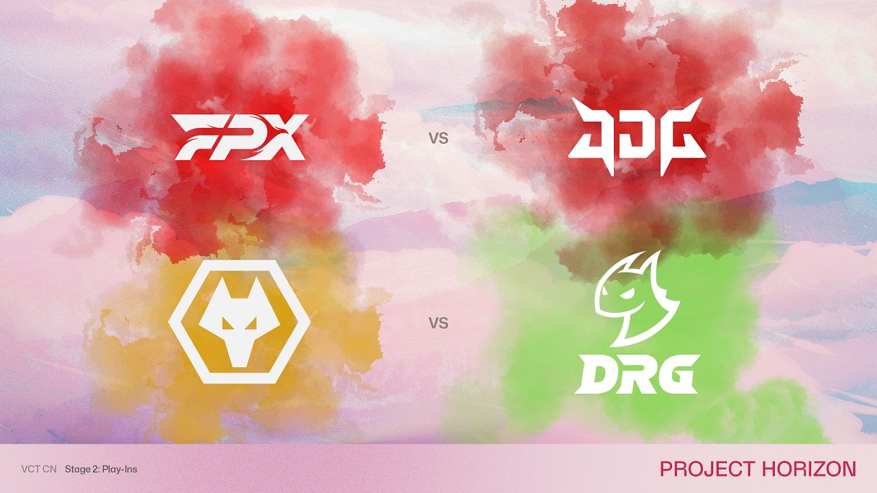 FPX vs JDG | WOL vs DRG | VCT CN Stage 2 Play-Ins | Project Horizon | Community English Costream