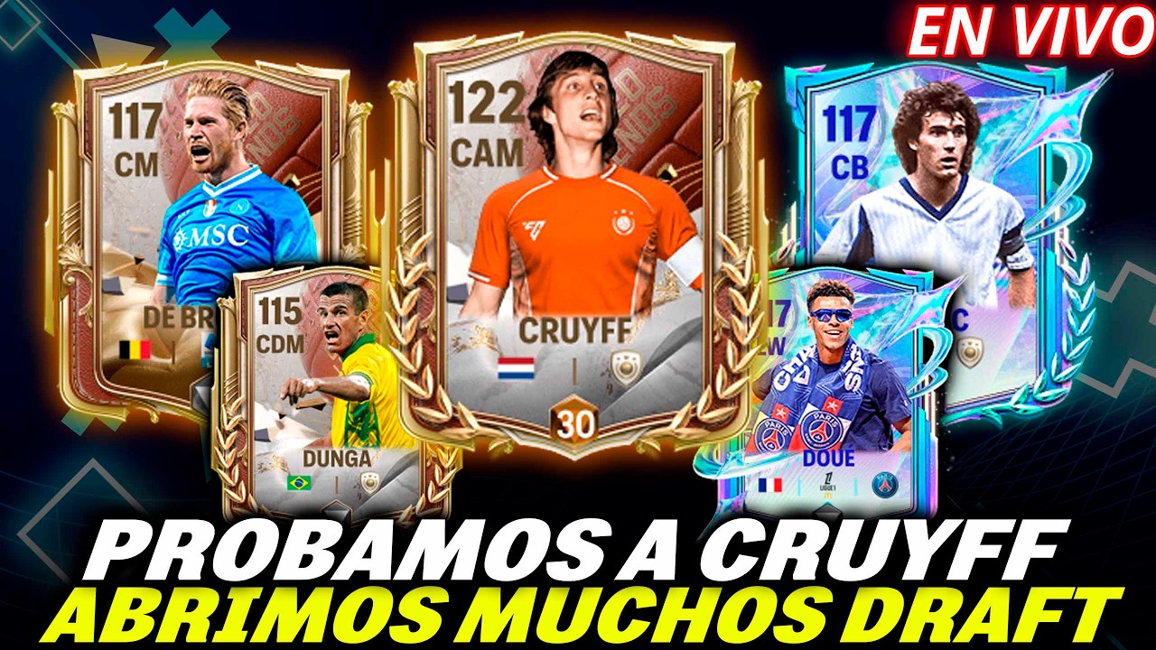 !!! NUEVO EVENTO + PROBAMOS A CRUYFF + ABRIMOS MUCHOS DRAFT + RECOMPENSAS DR