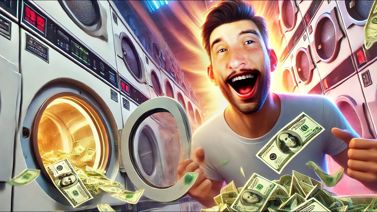 LAUNDRY FULL OF MONEY!? | LAUNDORMAT SIMULATOR #3 #simulatorgames