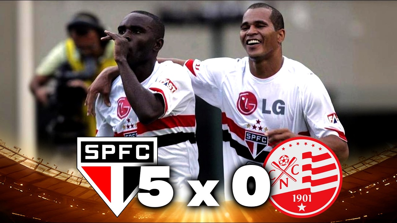 SÃO PAULO 5 X 0 NÁUTICO - CAMPEONATO BRASILEIRO 2007: SEGUNDO TEMPO ARRASADOR E GOLEADA NO MORUMBI